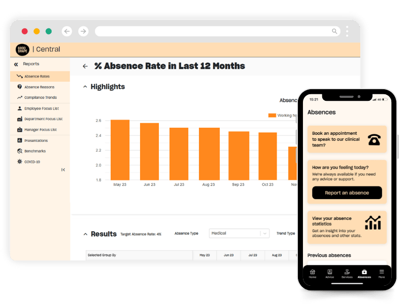 Absence Management Software Goodshape - Minimal Texture Collection - Mobile Quality